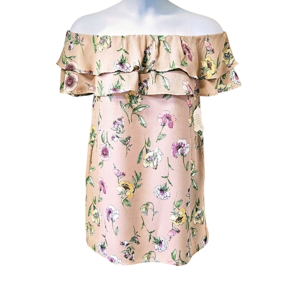 Altar'd State Textured Knit Top in Cream and Tan - Picture 2 of 16